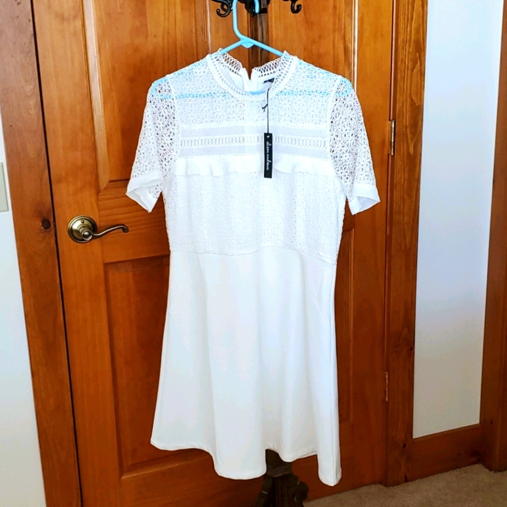 White Alison Andrew's A-line dress